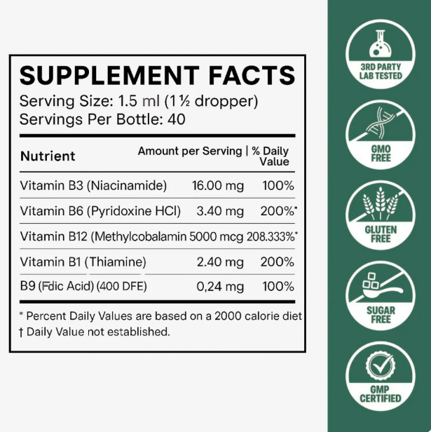 B-Complex Methylated Drops